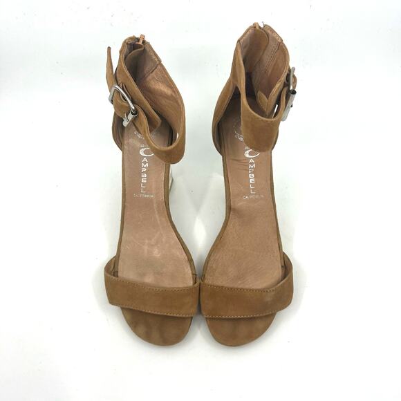 Jeffrey Campbell Brown Suede and Clear Heel Sandals Women's 8 US - Picture 5 of 9
